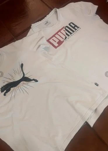 2 T-shirt Puma Heritage "Schuhfabrik" Branca - Tamanho M